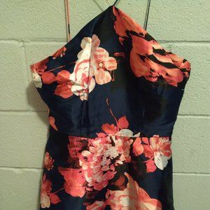 Satin Floral Dress